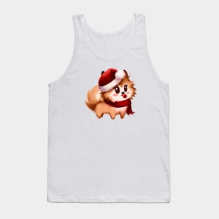 Cute Pomeranian Drawing Tank Top